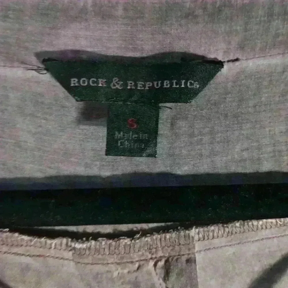 Rock & Republic womens tunic purplish gray top S - Picture 3 of 6